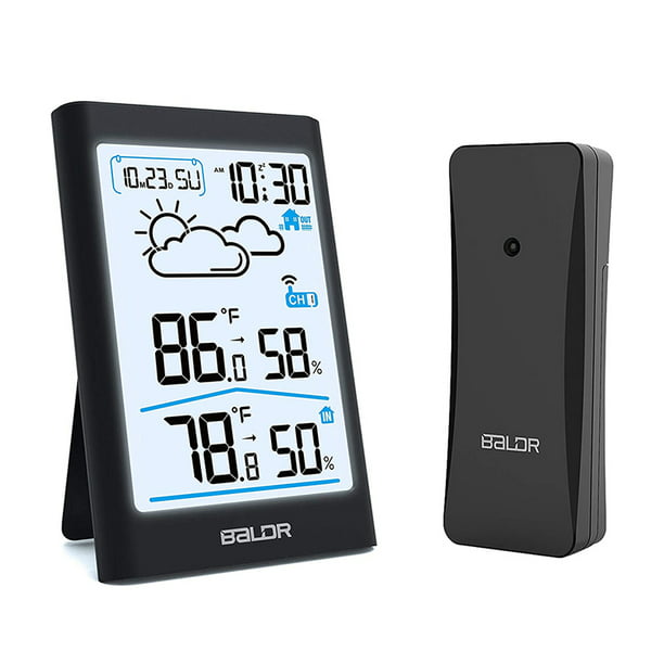 Details about   Wireless Weather Station Indoor Outdoor Thermometer Hygrometer with Sensor LCD